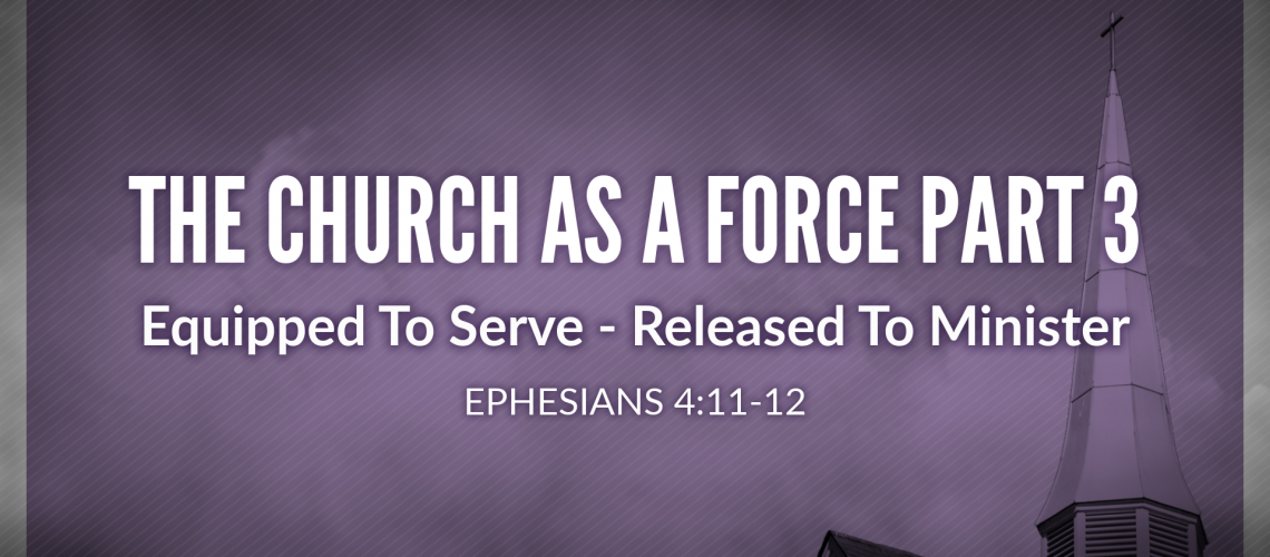 Equipped To Serve - Released To Minister